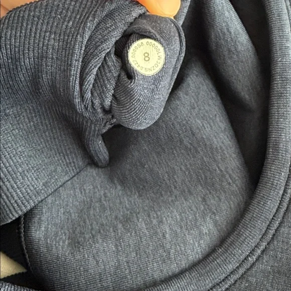 Lululemon Ebb To Street Long Sleeve Shirt Navy Blue Size 8 - Picture 5 of 5
